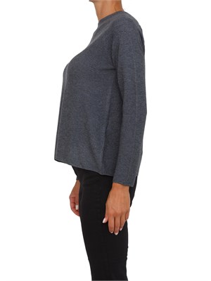 Maglia Emme Marella in misto lana grigia con leggeri inserti lurex in DONNA