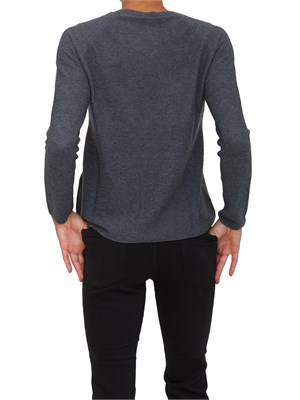 Maglia Emme Marella in misto lana grigia con leggeri inserti lurex in DONNA