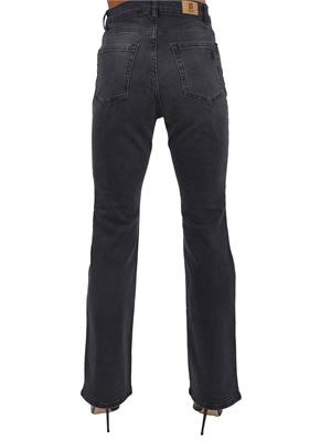 Jeans Emme Marella fit dritto in cotone nero in DONNA