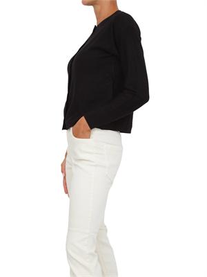 Cardigan Emme Marella linea boxy in misto viscosa nero in DONNA