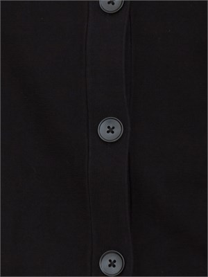 Cardigan Emme Marella linea boxy in misto viscosa nero in DONNA