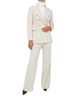 Pantaloni donna Circolo 1901 in velluto bianco in DONNA