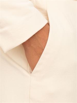 Pantaloni donna Circolo 1901 in lana vergine crema in DONNA