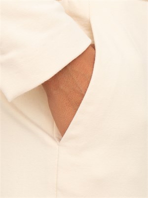 Pantaloni donna Circolo 1901 in lana vergine crema in DONNA