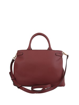 TWIN-SET Borsa shopper Twinset con fibbie e tracolla in pelle ecologica bordeaux in DONNA