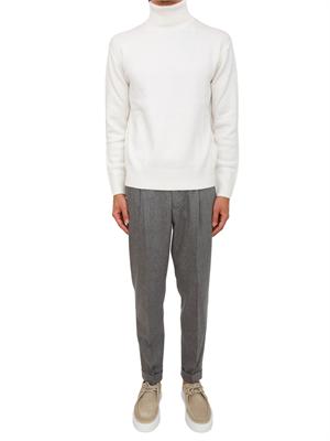 Pantaloni uomo PT Torino in flanella e cachemire grigio in UOMO