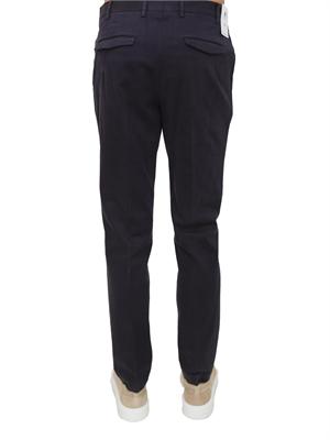 Pantaloni uomo PT Torino in gabardina di cotone blu in UOMO