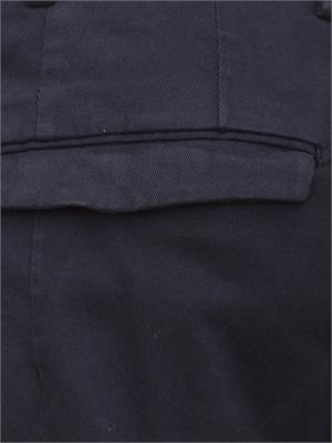 Pantaloni uomo PT Torino in gabardina di cotone blu in UOMO