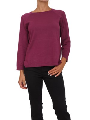 Maglia Emme Marella con maniche raglan in viscosa stretch viola in DONNA