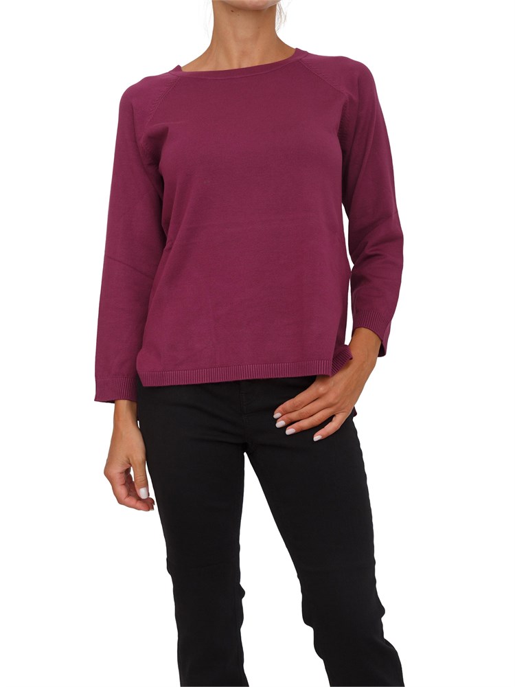 Maglia Emme Marella con maniche raglan in viscosa stretch viola