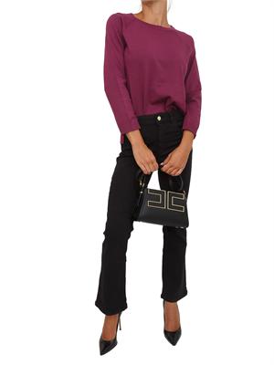 Maglia Emme Marella con maniche raglan in viscosa stretch viola in DONNA
