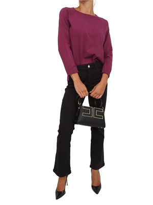 Maglia Emme Marella con maniche raglan in viscosa stretch viola in DONNA