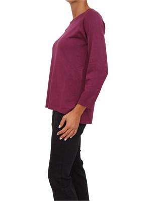 Maglia Emme Marella con maniche raglan in viscosa stretch viola in DONNA