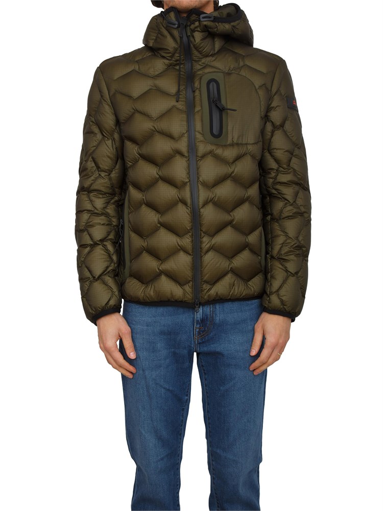 Piumino WeiWei KJ BMAT Peuterey uomo in piuma d'oca e nylon verde