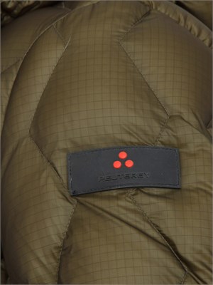 Piumino WeiWei KJ BMAT Peuterey uomo in piuma d'oca e nylon verde in UOMO