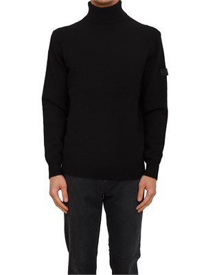 Maglia a collo alto Peline 02 Peuterey uomo in misto lana yak nero in UOMO