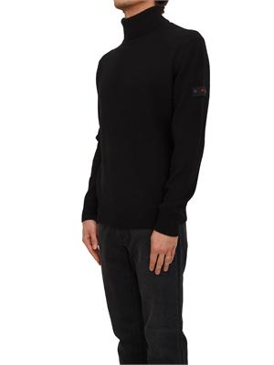 Maglia a collo alto Peline 02 Peuterey uomo in misto lana yak nero in UOMO