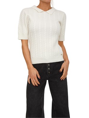 Maglia donna Fracomina cashmere e lana bianca in DONNA