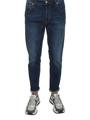 Jeans Relax PT Torino uomo in denim loose fit tapered in UOMO