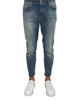 Jeans Reggae PT Torino uomo in blu denim stretch fit tapered in UOMO
