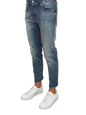 Jeans Reggae PT Torino uomo in blu denim stretch fit tapered in UOMO