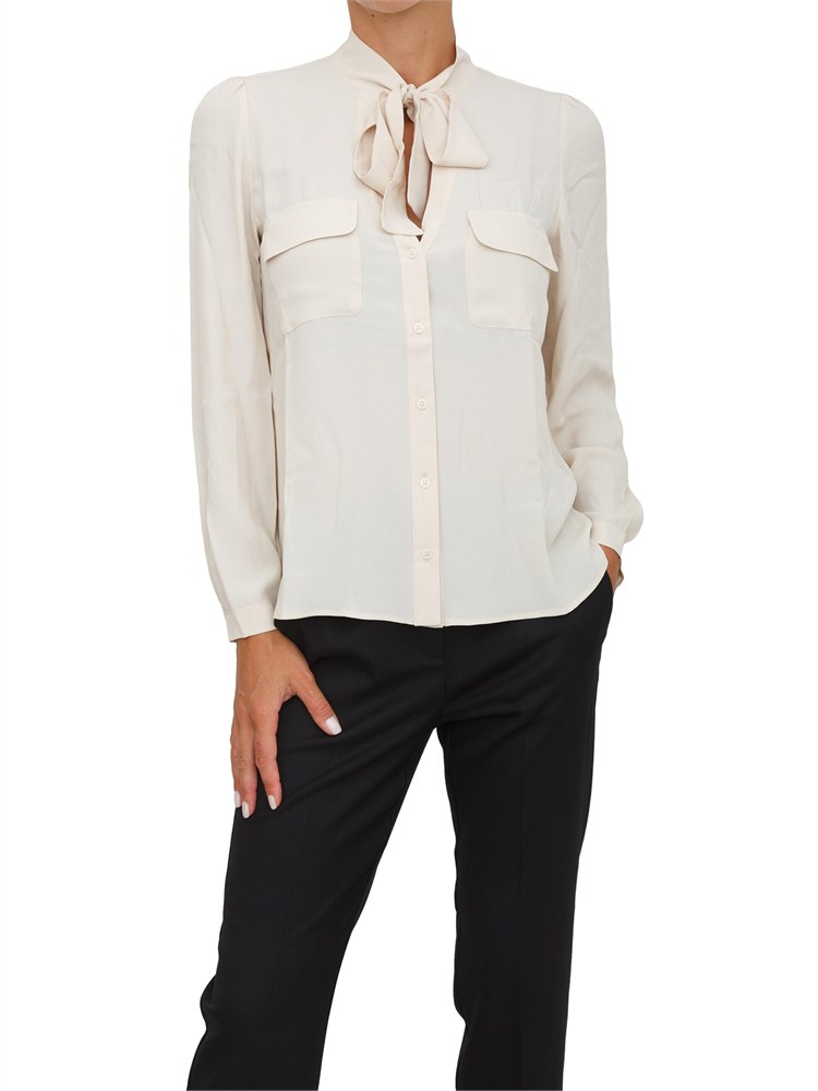 Camicia Emme Marella in misto acetato e seta avorio