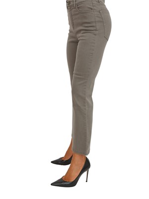 Jeans Marella flare cropped in bull stretch grigio in DONNA