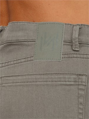 Jeans Marella flare cropped in bull stretch grigio in DONNA