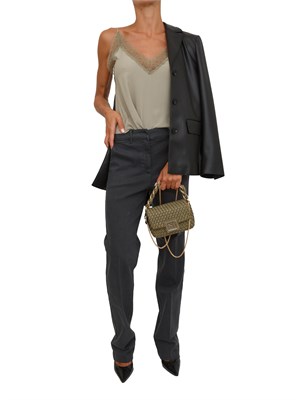 Pantaloni Marella taglio dritto in bull stretch grigio in DONNA