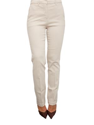 Pantaloni Marella taglio dritto in bull stretch beige in DONNA