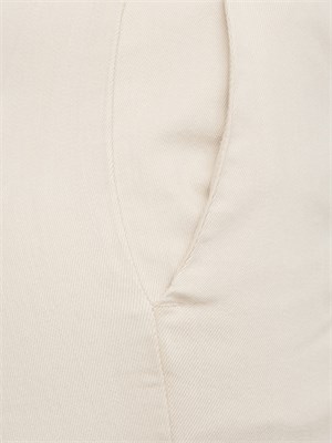 Pantaloni Marella taglio dritto in bull stretch beige in DONNA