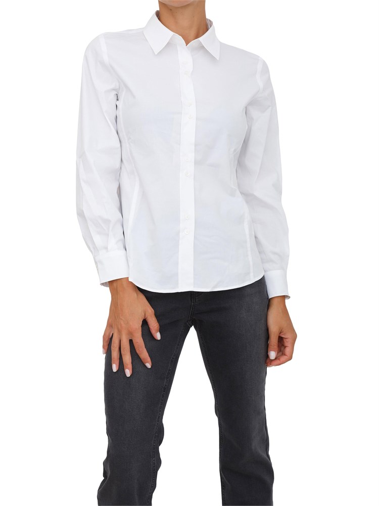 Camicia maniche lunghe iBlues in cotone stretch bianco