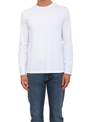 T-shirt  bianco Armani Exchange in cotone Pima a maniche lunghe in UOMO