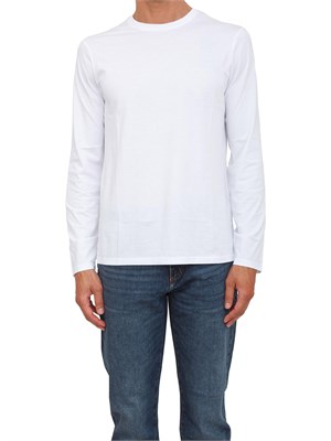T-shirt  bianco Armani Exchange in cotone Pima a maniche lunghe in UOMO