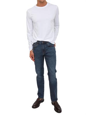 T-shirt  bianco Armani Exchange in cotone Pima a maniche lunghe in UOMO