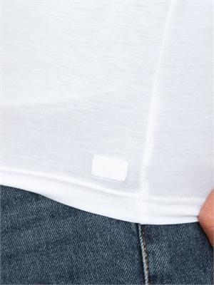 T-shirt  bianco Armani Exchange in cotone Pima a maniche lunghe in UOMO
