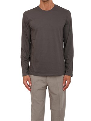 T-shirt  grigio Armani Exchange in cotone Pima a maniche lunghe in UOMO