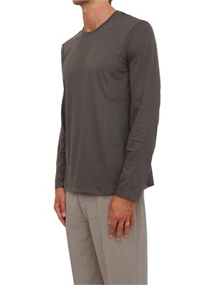 T-shirt  grigio Armani Exchange in cotone Pima a maniche lunghe in UOMO