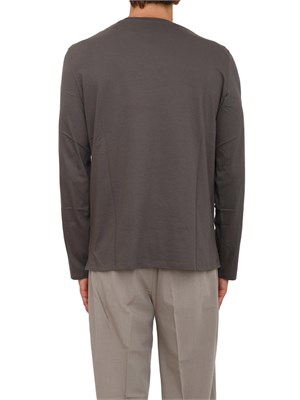 T-shirt  grigio Armani Exchange in cotone Pima a maniche lunghe in UOMO