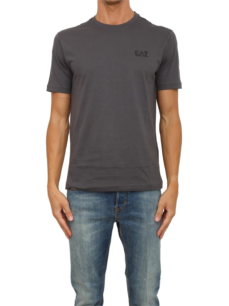 EA7 EMPORIO ARMANI T-shirt  grigio EA7 Core Identity in cotone Pima