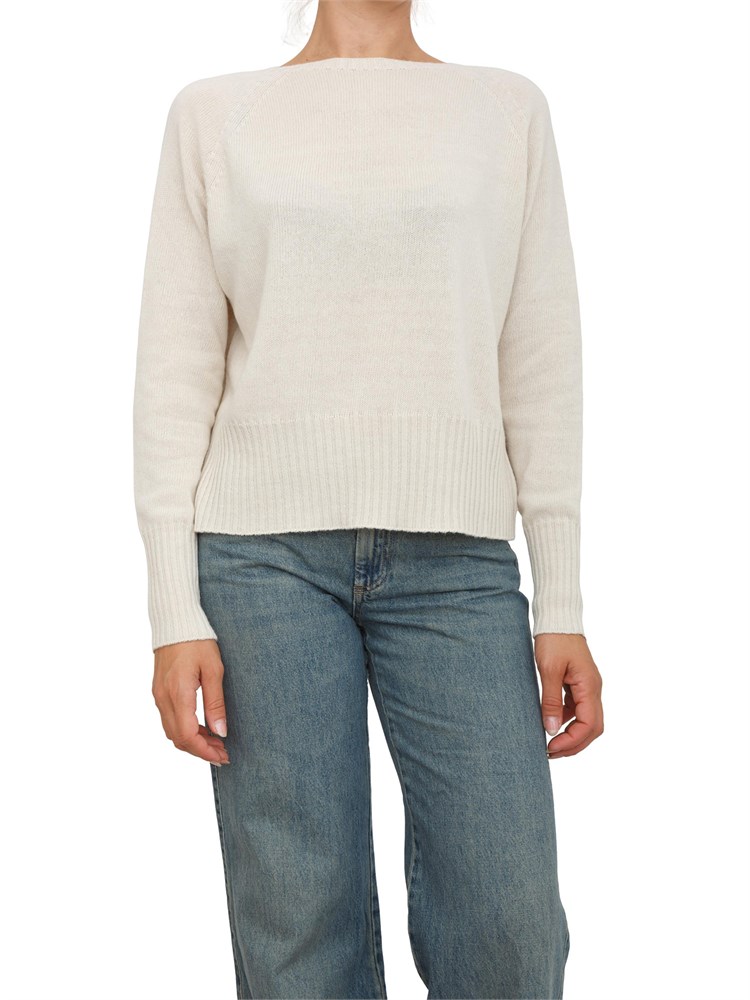 Maglia Marella in misto cashmere e viscosa beige