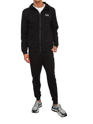 EA7 EMPORIO ARMANI Tuta sportiva nero EA7 Core Identity in cotone in UOMO