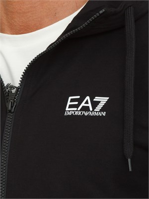 EA7 EMPORIO ARMANI Tuta sportiva nero EA7 Core Identity in cotone in UOMO