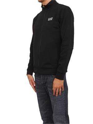 FELPA EA7 EMPORIO ARMANI NERO in UOMO