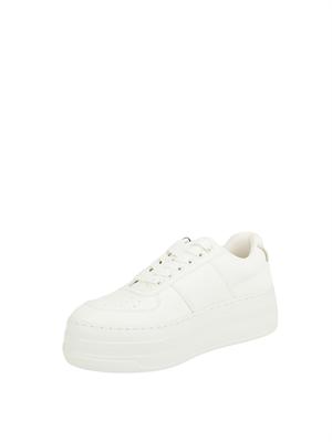 ARMANI EXCHANGE Sneakers donna Emporio Armani in ecopelle bianca con suola alta in DONNA