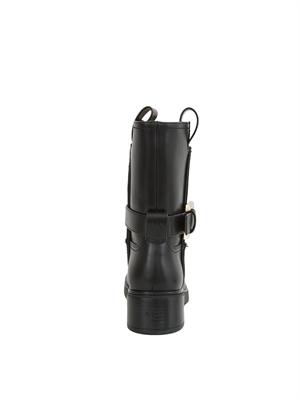 Stivali donna Armani Exchange in ecopelle nera con cinturino in DONNA