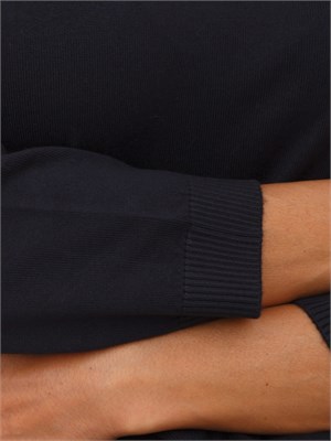Maglia Emme Marella con maniche raglan in viscosa stretch blu in DONNA