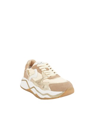 Sneakers donna Voile Blanche in suede e tessuto sintetico beige in DONNA