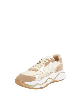 Sneakers donna Voile Blanche in suede e tessuto sintetico beige in DONNA
