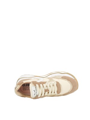 Sneakers donna Voile Blanche in suede e tessuto sintetico beige in DONNA